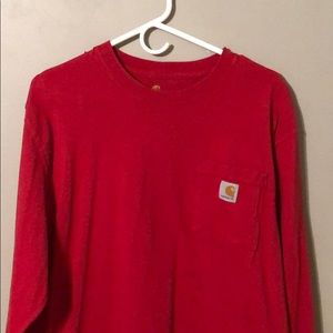 Red carhartt long sleeve